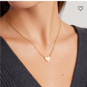 Gorjana Gold Bespoke Wilder Heart Necklace NWT in Pouch